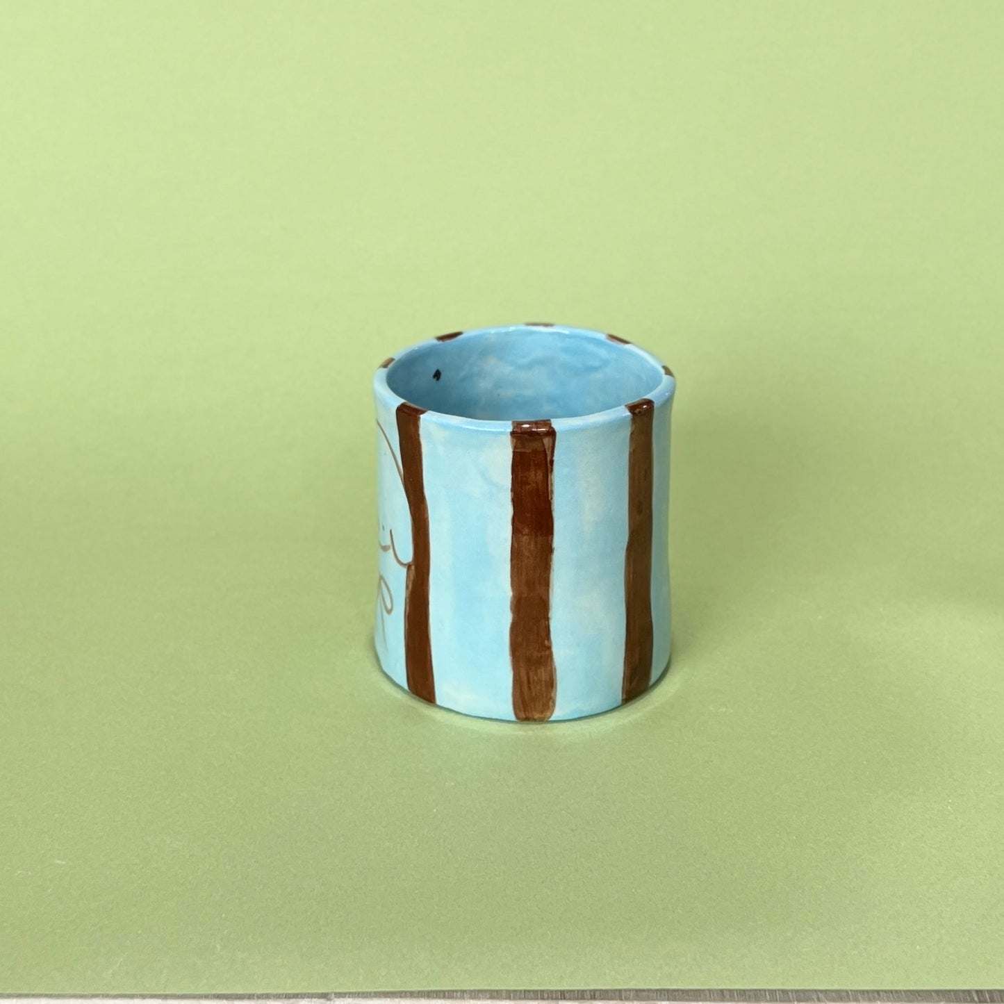 Brown and Blue Puppy Mug