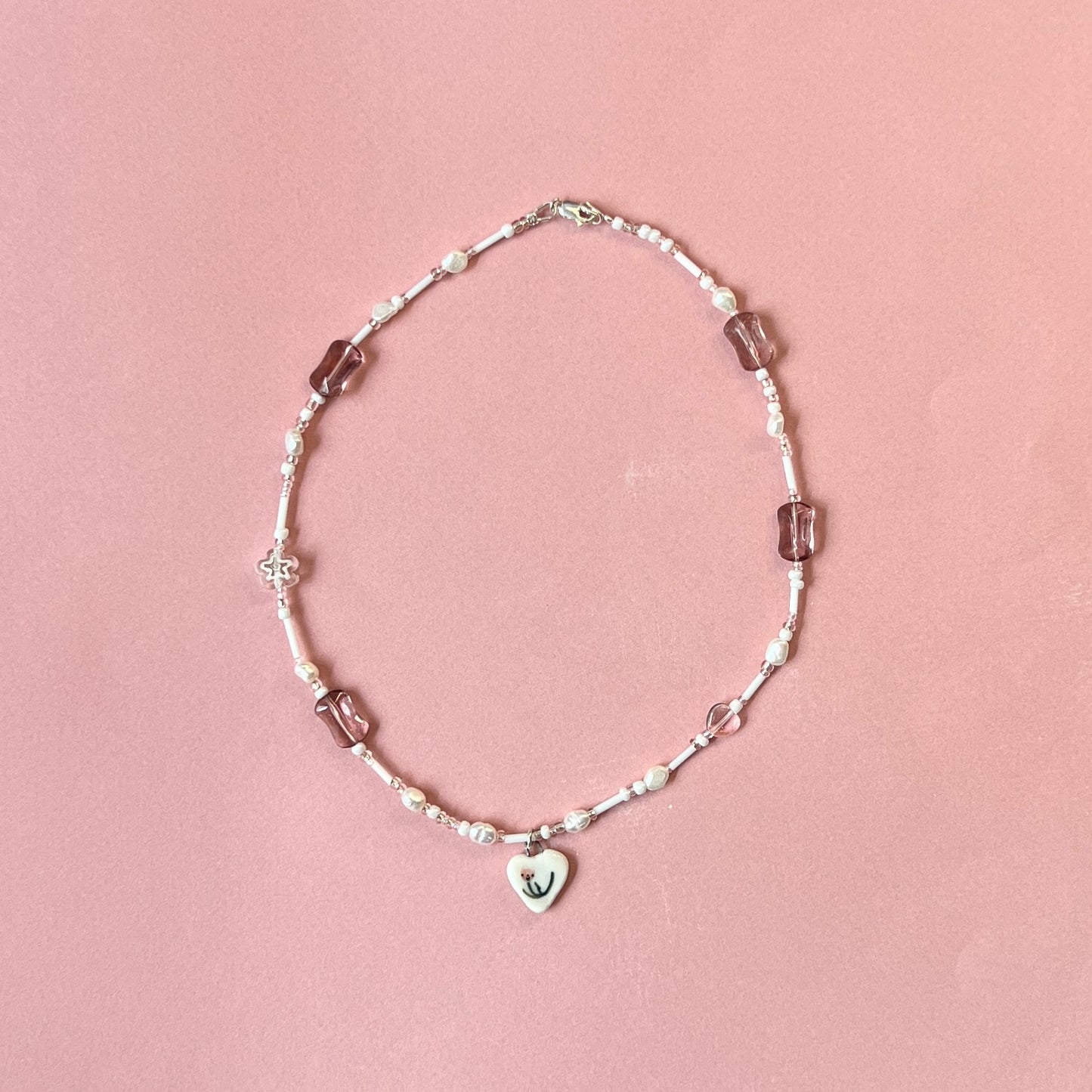 Tulip Heart Necklace