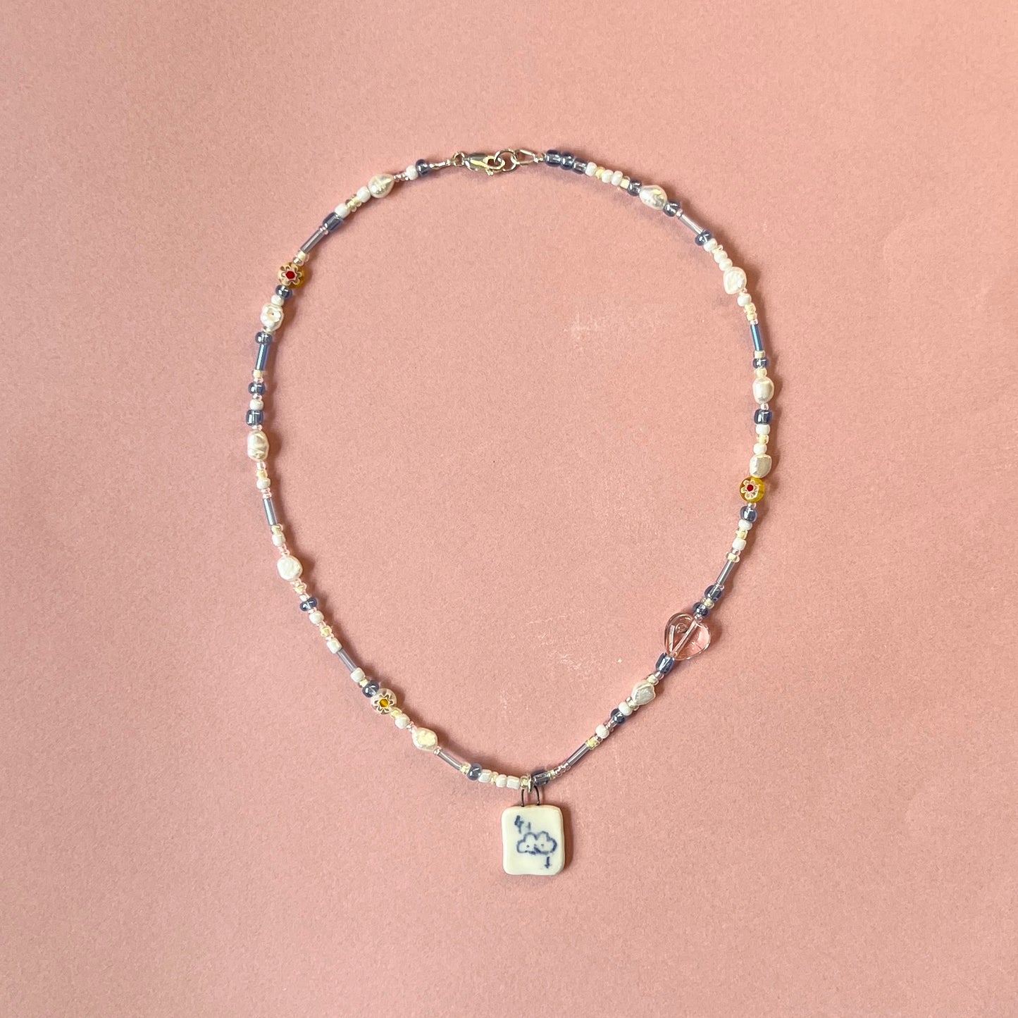 Cloud Scribble Necklace