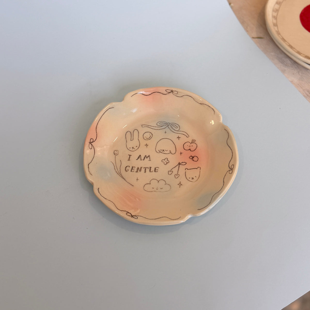 "I am Gentle" Bubblegum Plate