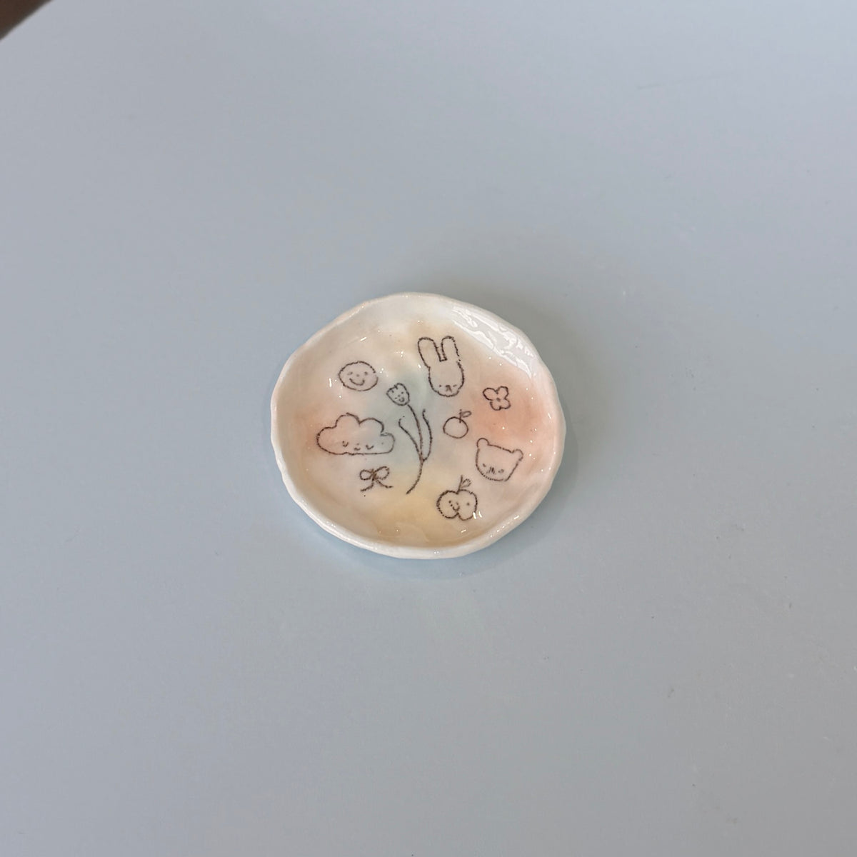 Bubblegum Scribble Trinket Dish 2