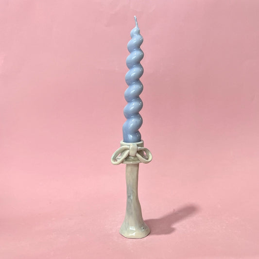 Tall Bow Candle Stick Holder