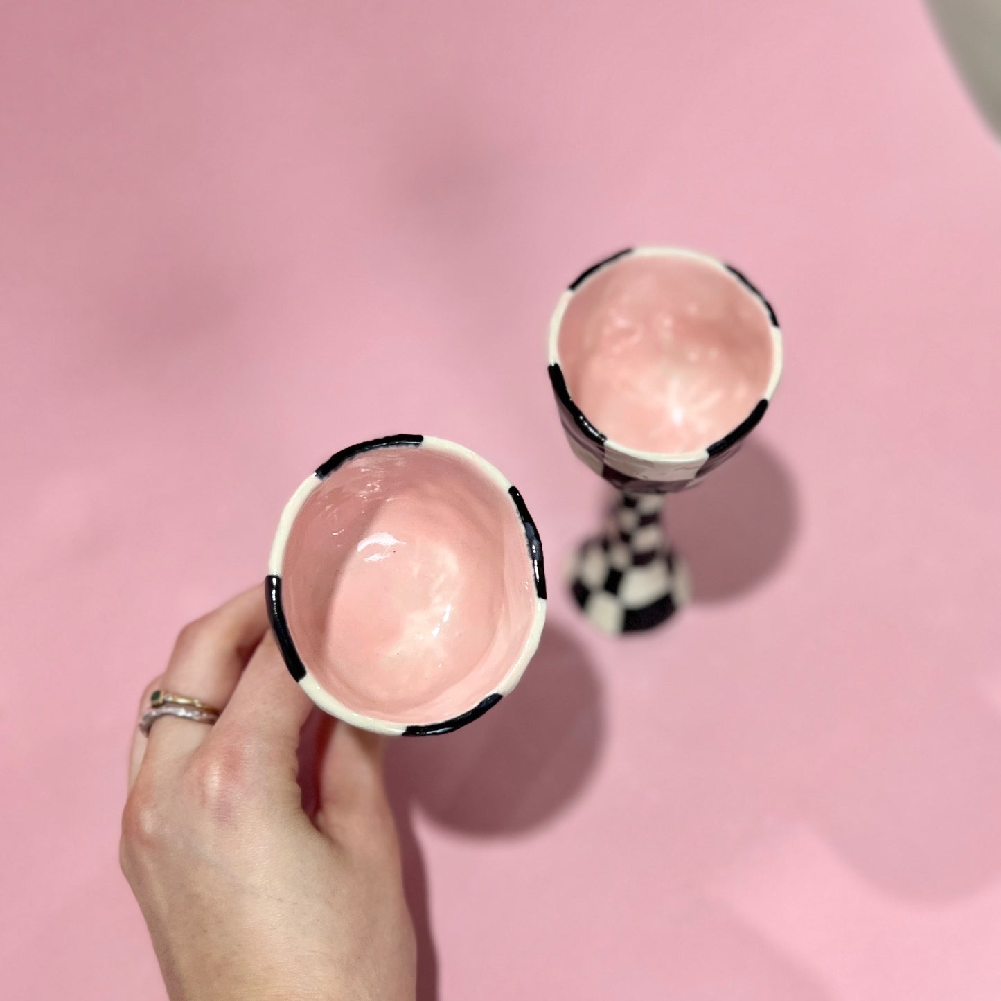 Checkered Goblets