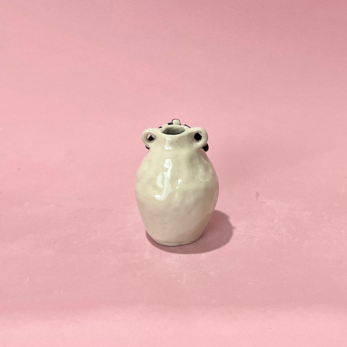Checker Bow Vase