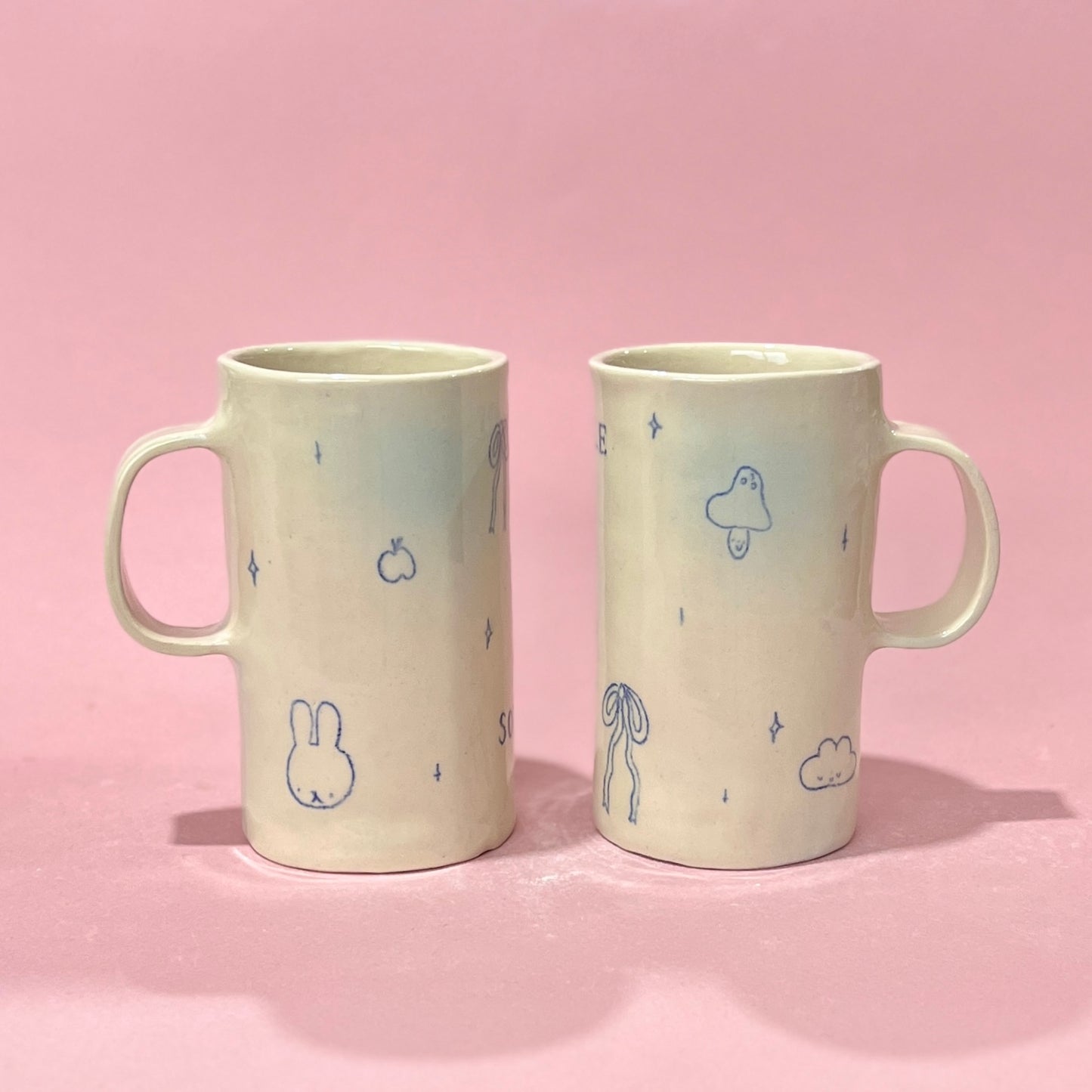Bubblegum Tall Mugs