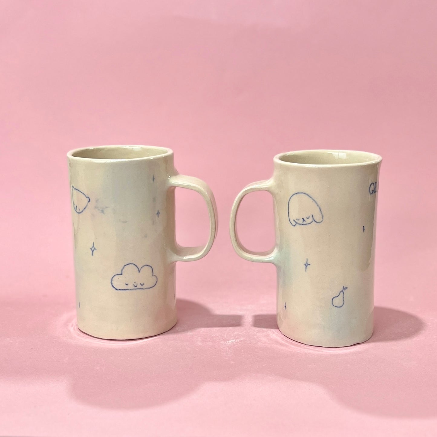 Bubblegum Tall Mugs