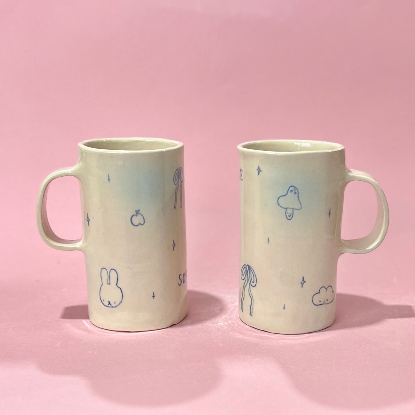 Bubblegum Tall Mugs