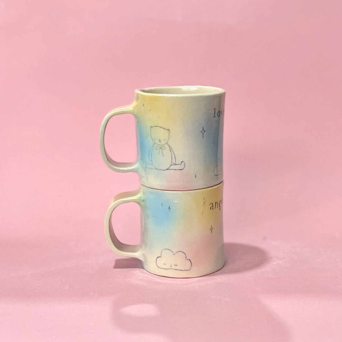 Bubblegum Slab Mugs