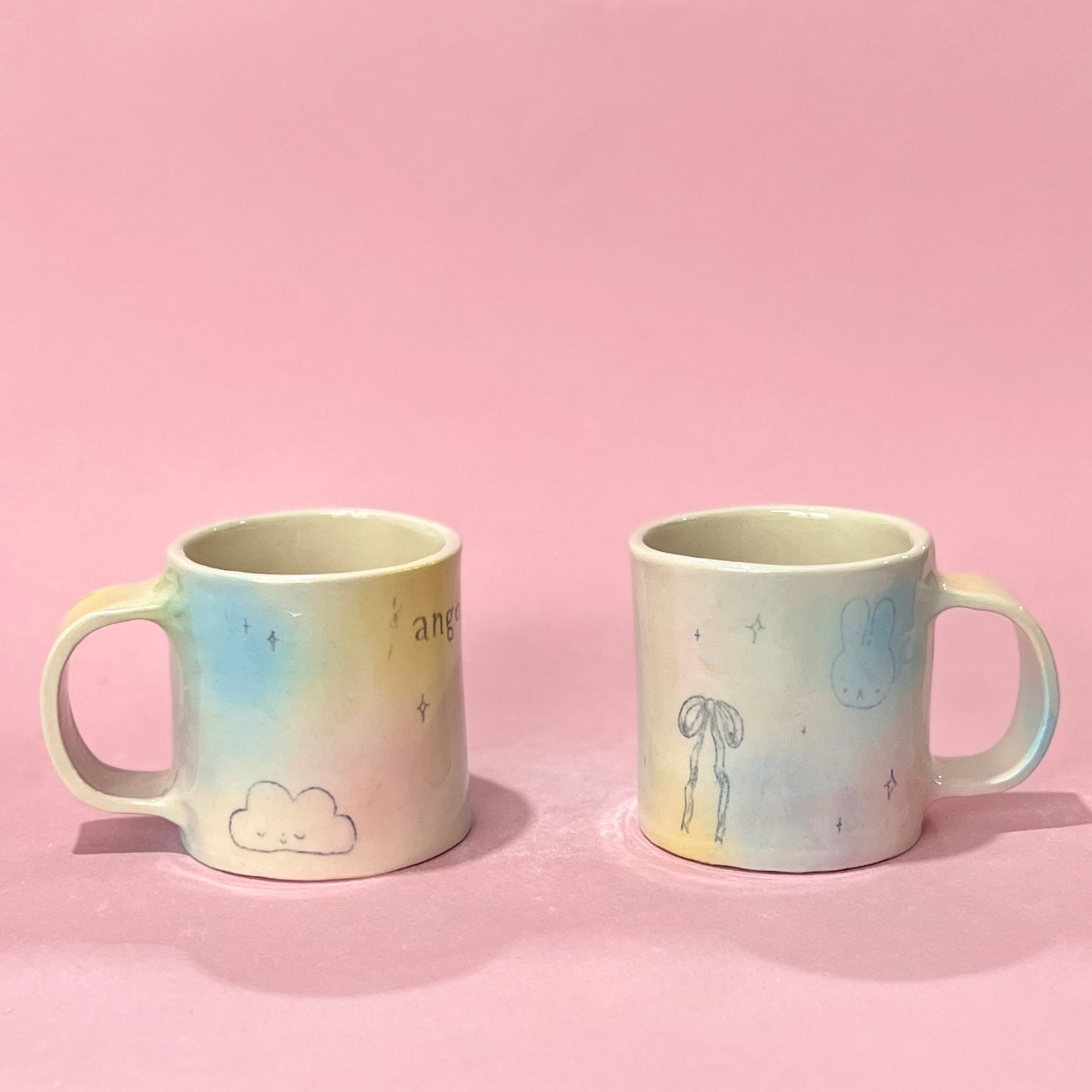 Bubblegum Slab Mugs