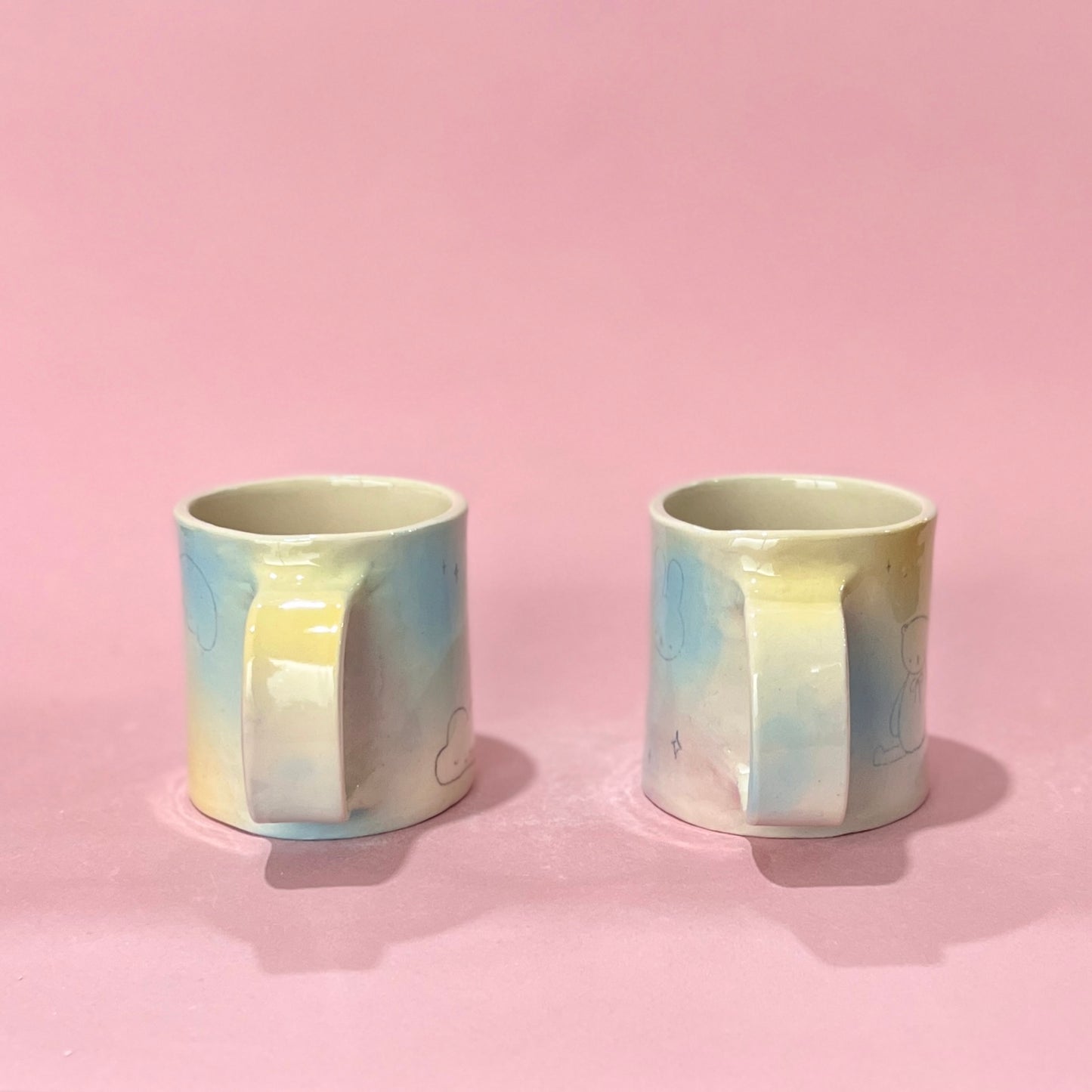 Bubblegum Slab Mugs