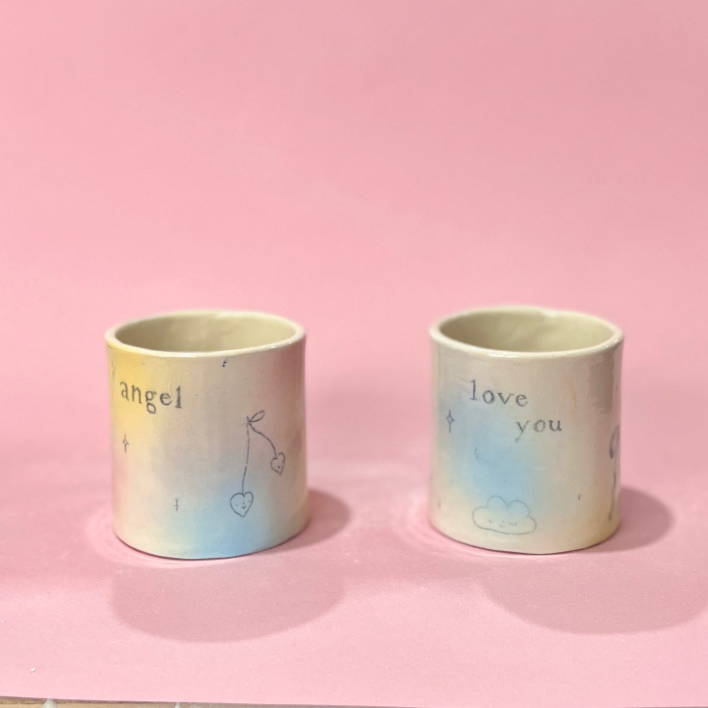 Bubblegum Slab Mugs