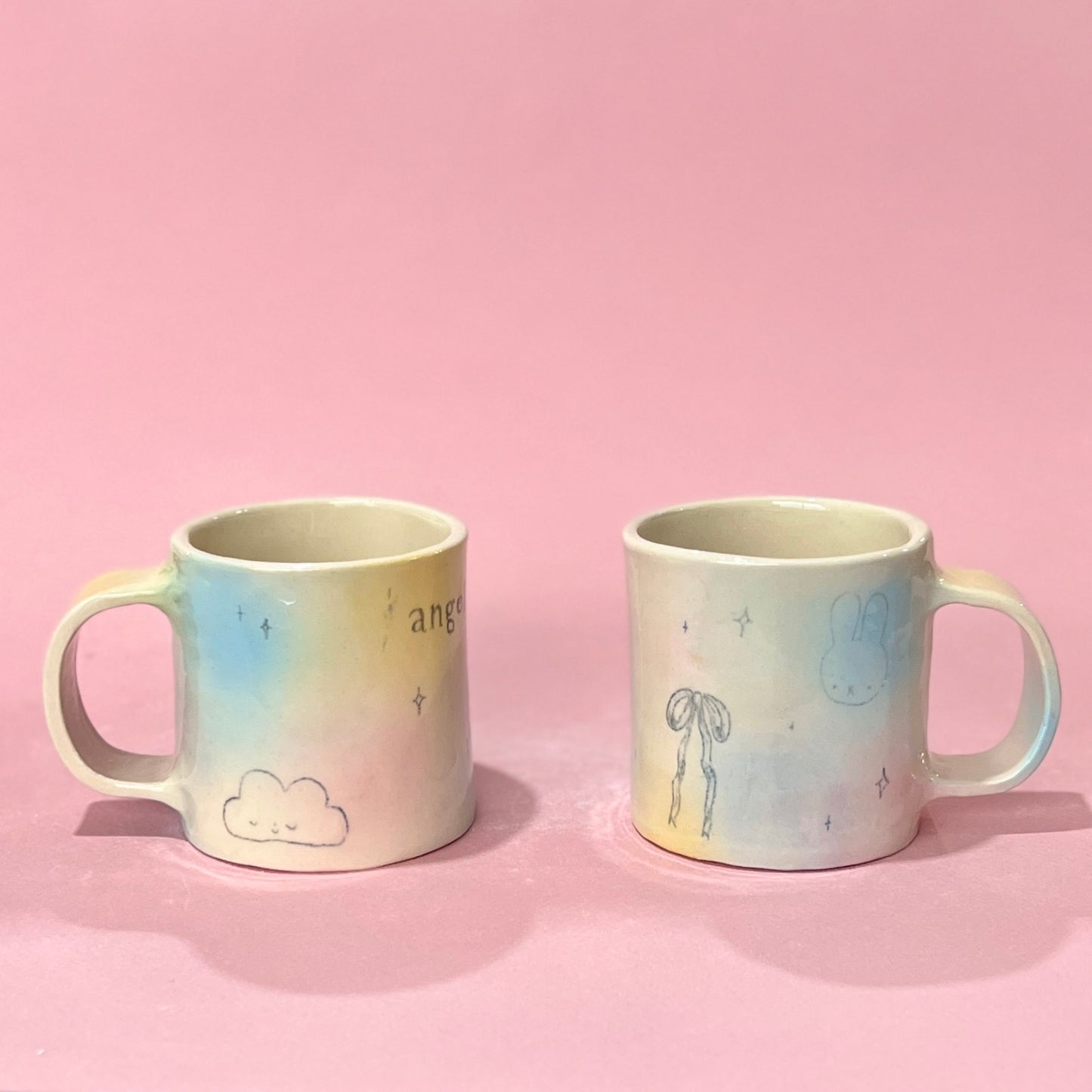 Bubblegum Slab Mugs