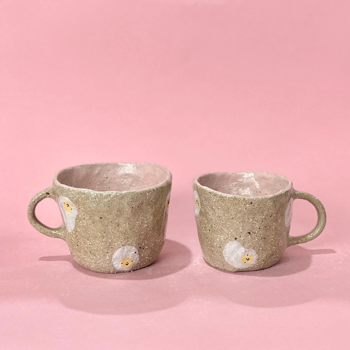 Pink Egg Mugs