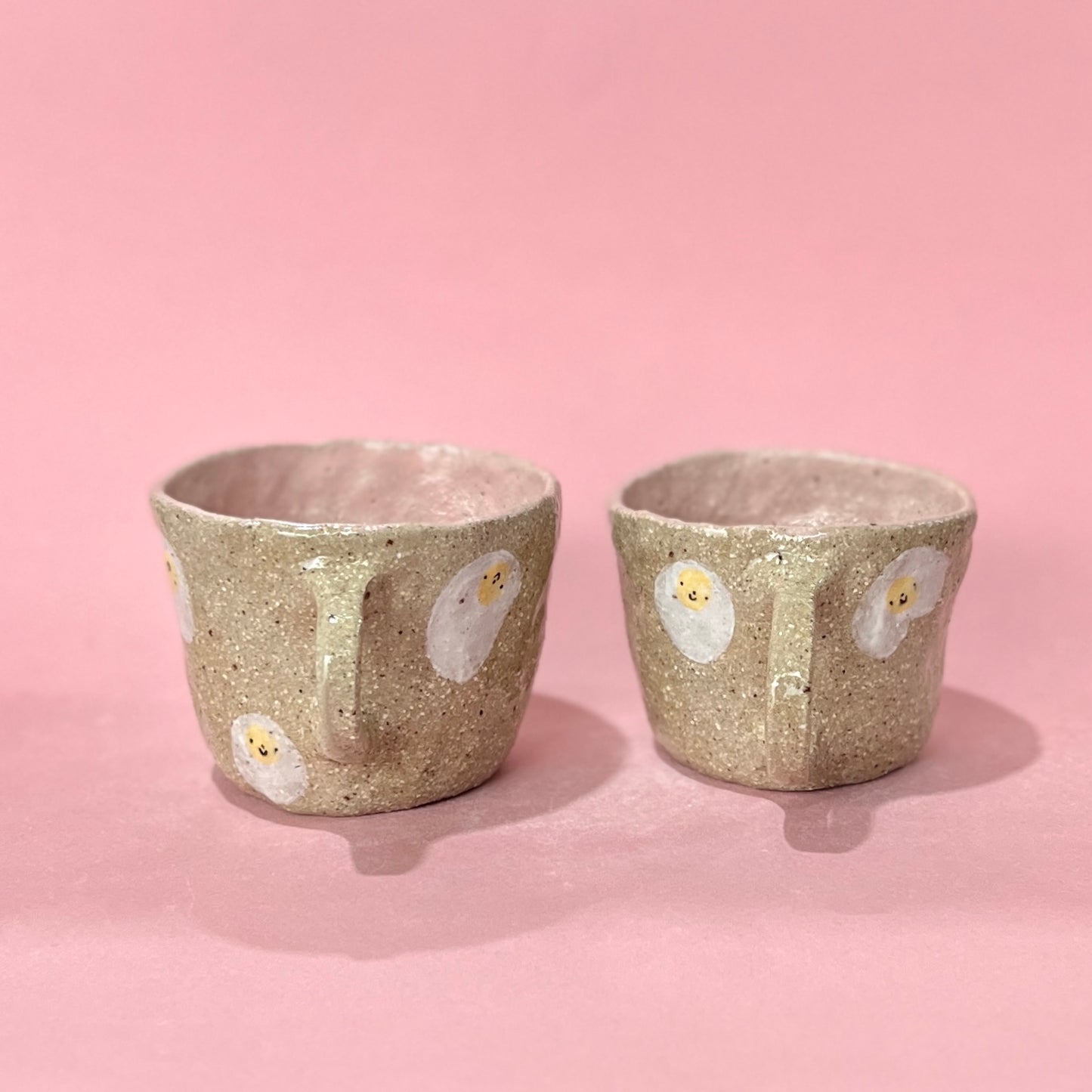 Pink Egg Mugs
