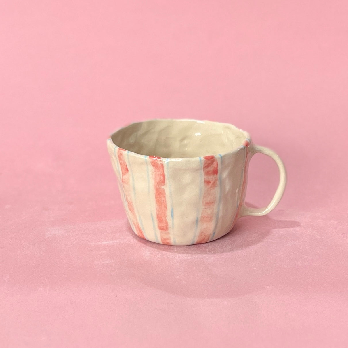Scribble Teddy Stripe Mug