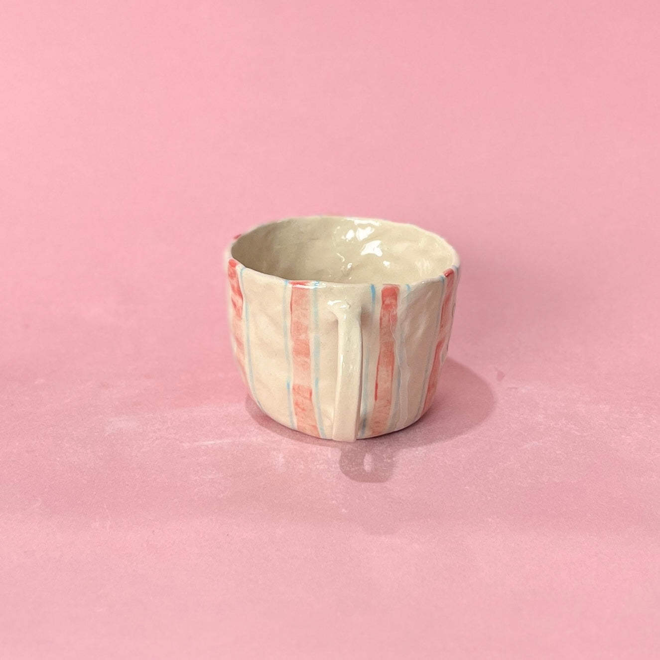 Scribble Teddy Stripe Mug