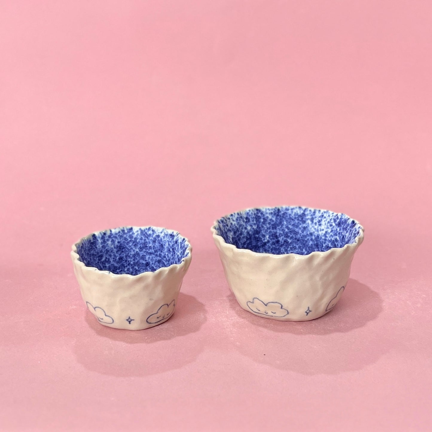 Cloud Frilly Bowls