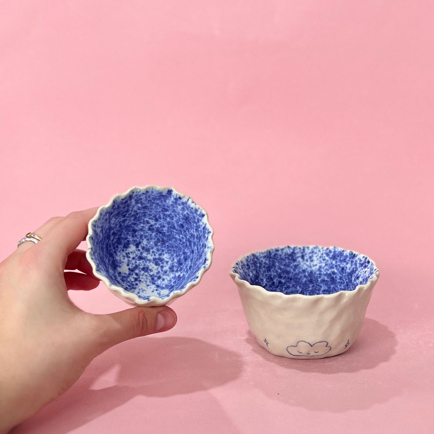 Cloud Frilly Bowls
