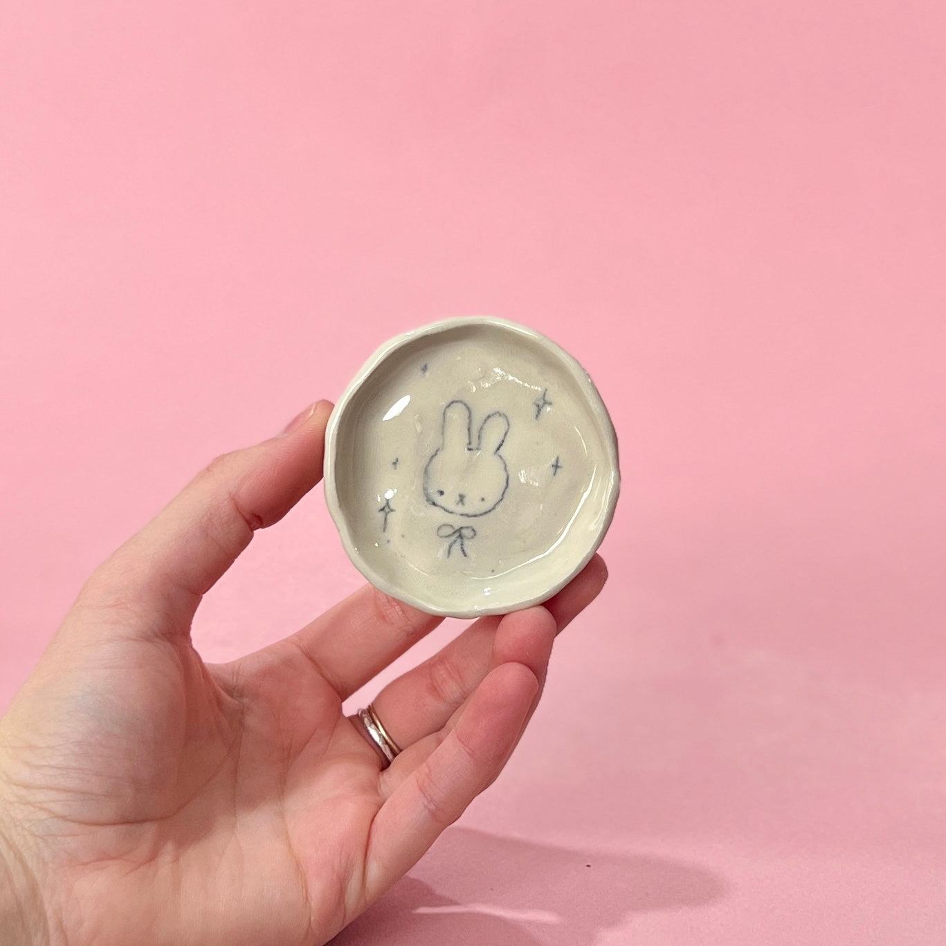 Bunny Scribble Trinket Dish