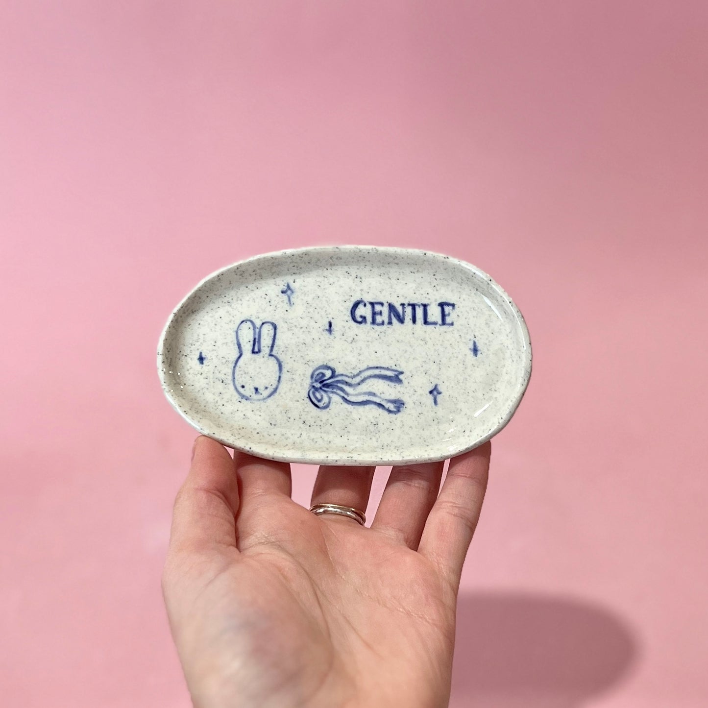 'Gentle' Navy Trinket Tray