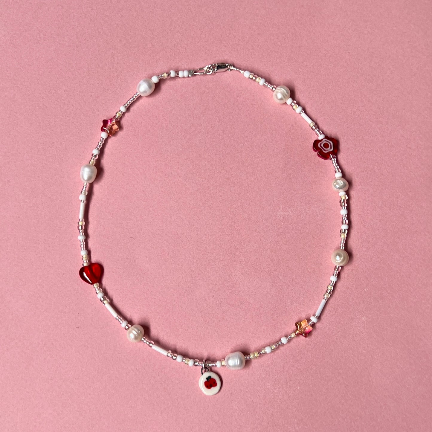 Tiny Crunchy Apple Necklace