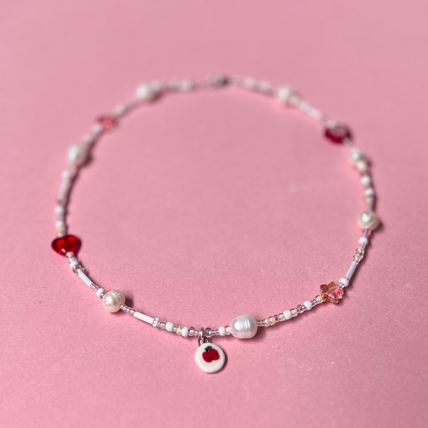 Tiny Crunchy Apple Necklace