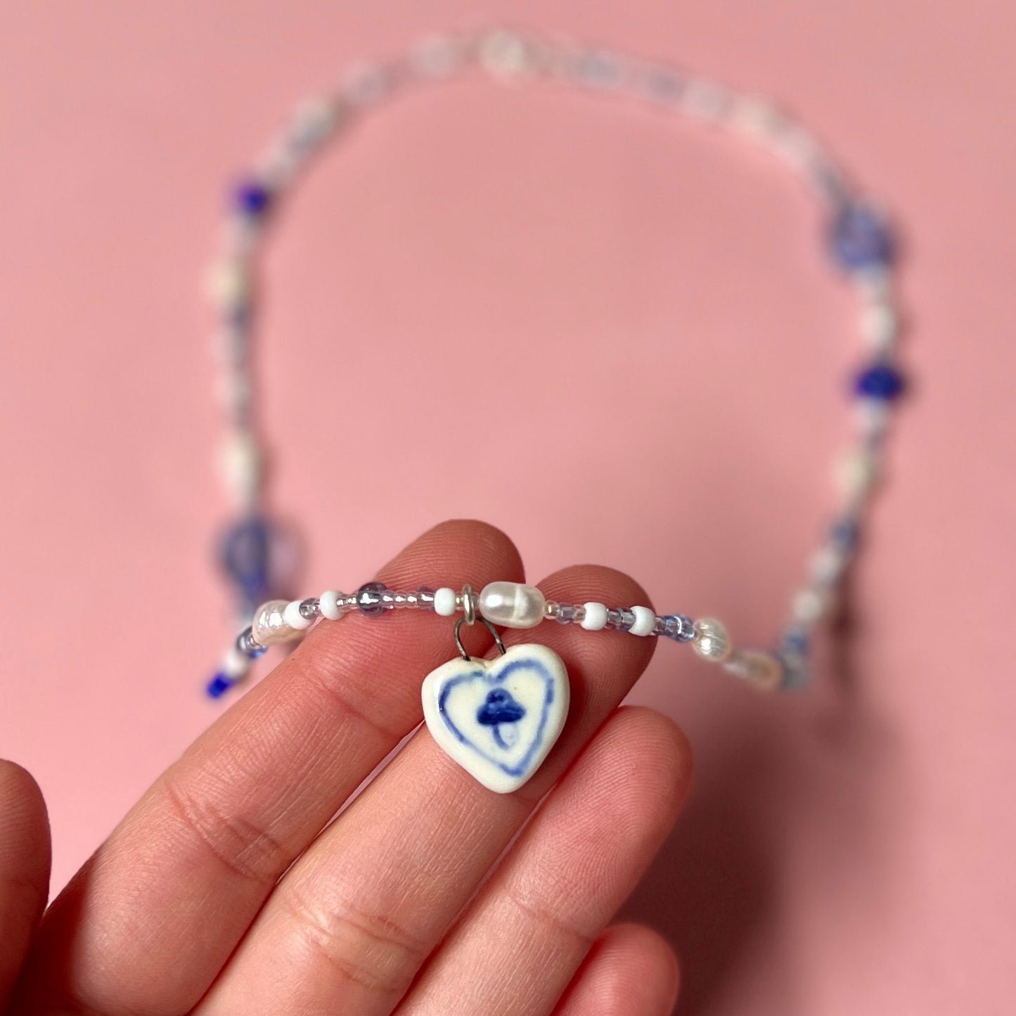 Heart Mushroom Necklace