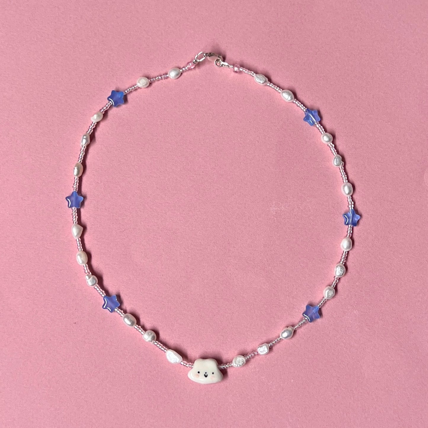 Cloudy Night Sky Necklace