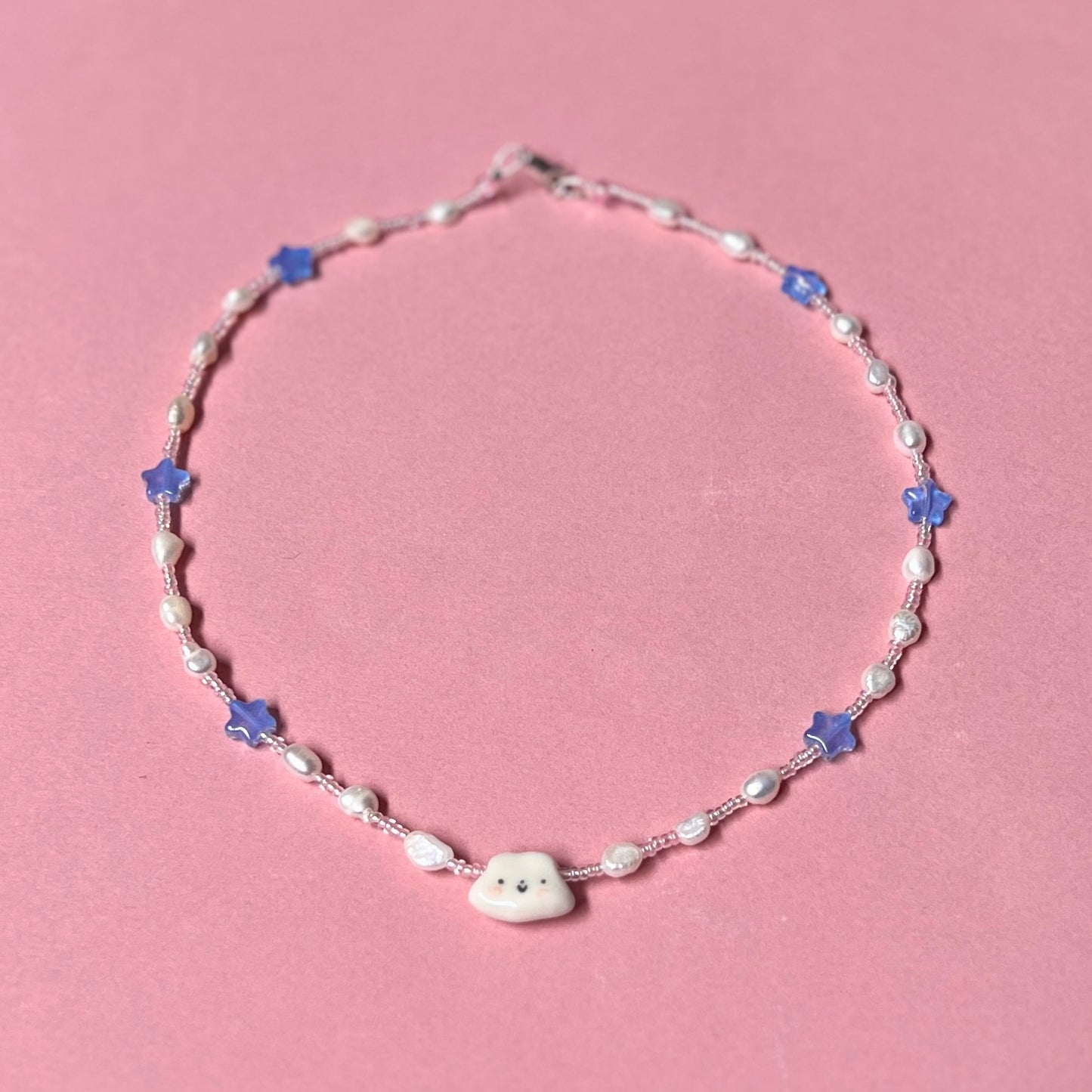 Cloudy Night Sky Necklace