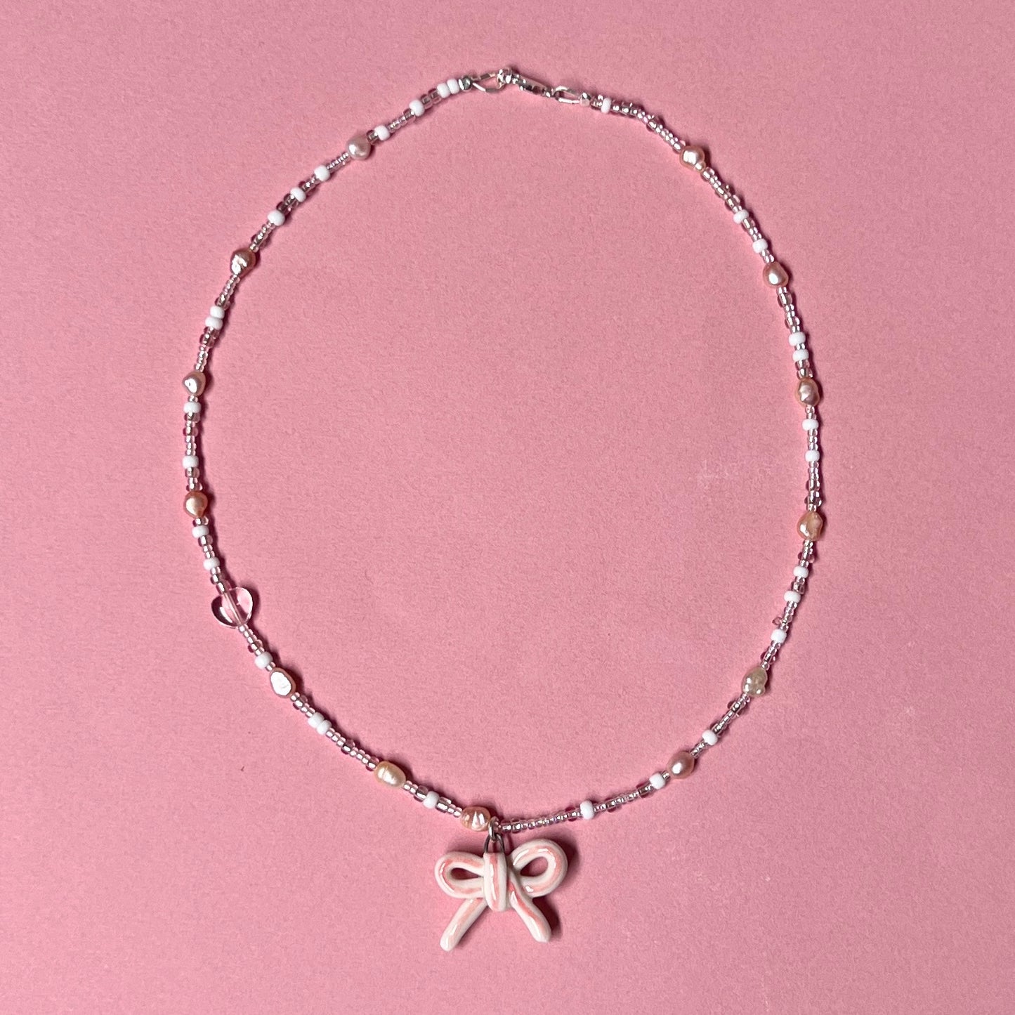 Pink Ribbon Necklace