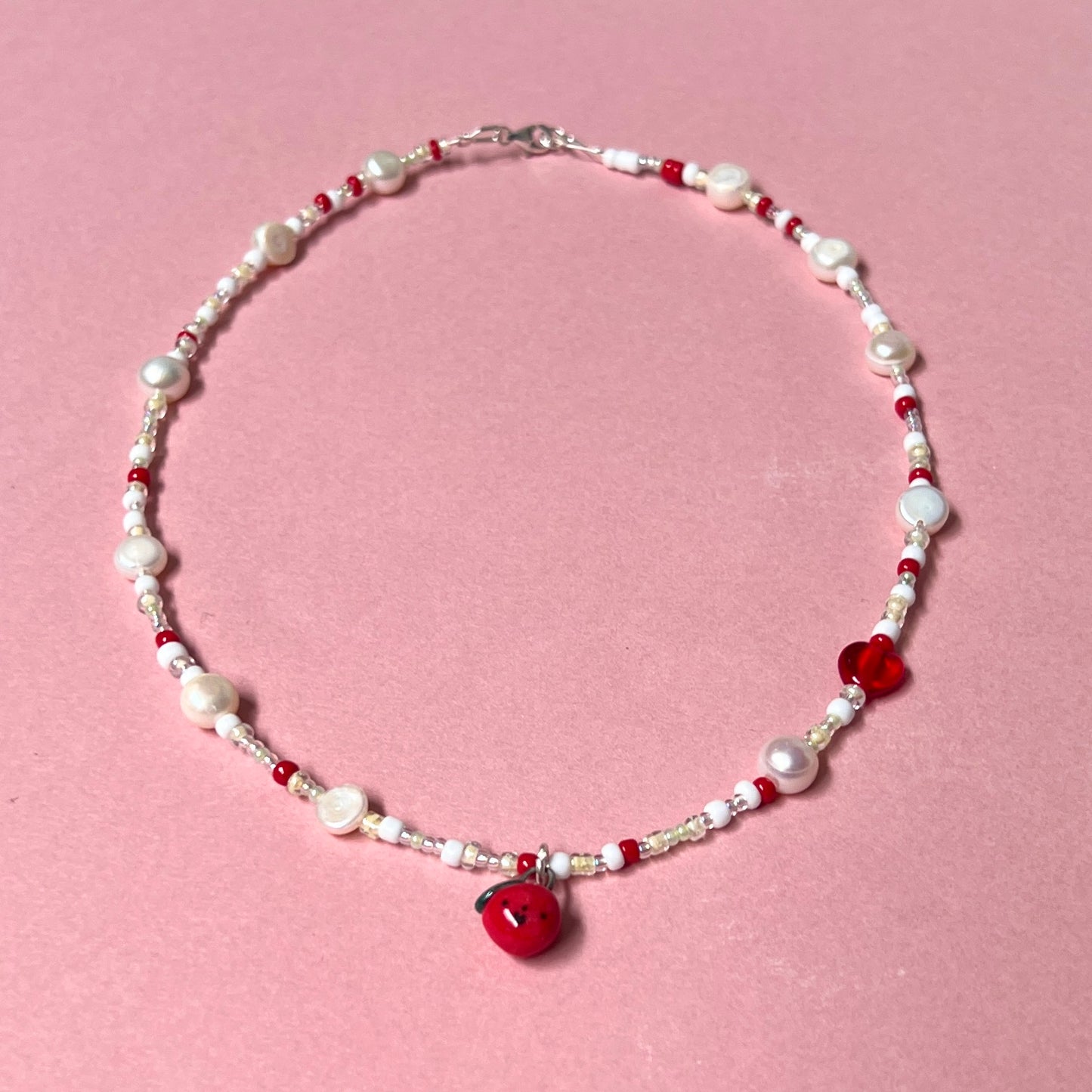 Tiny Apple Necklace