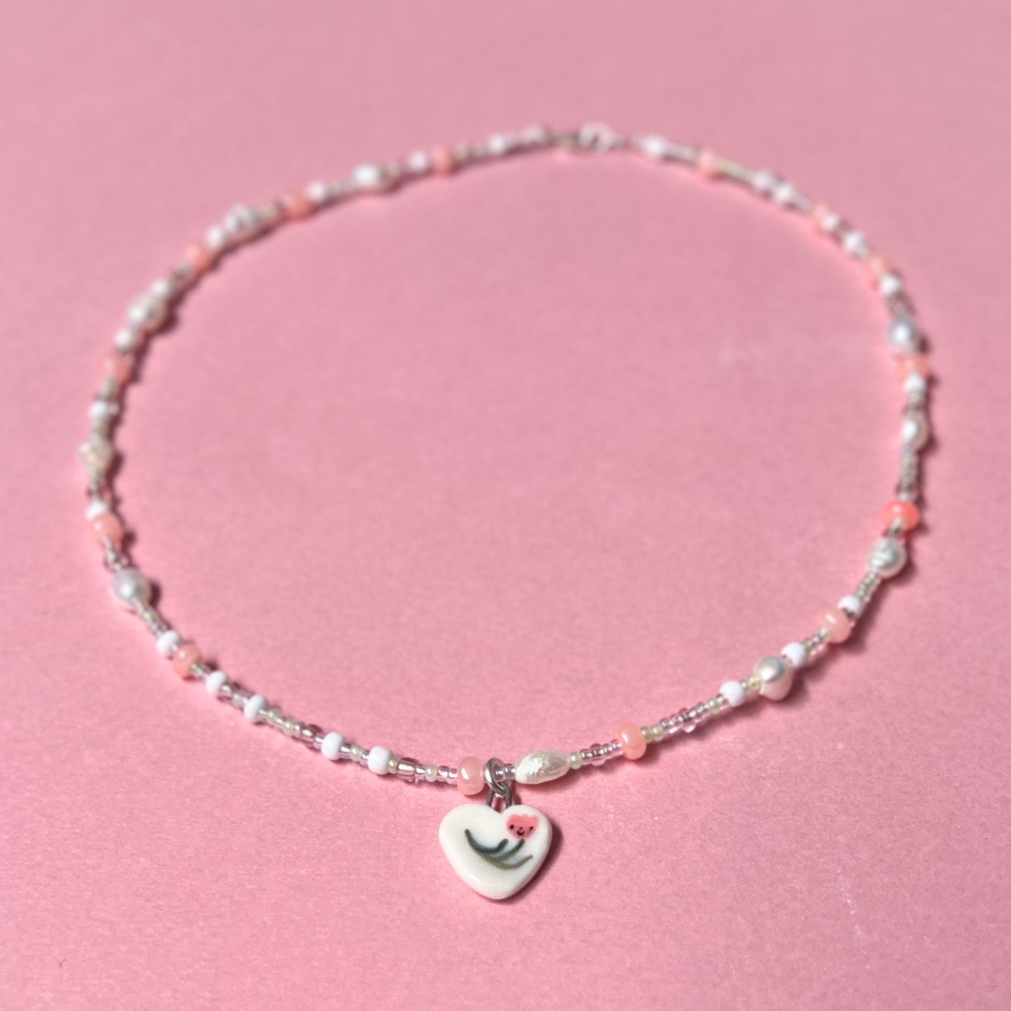 Tulip Heart Necklace