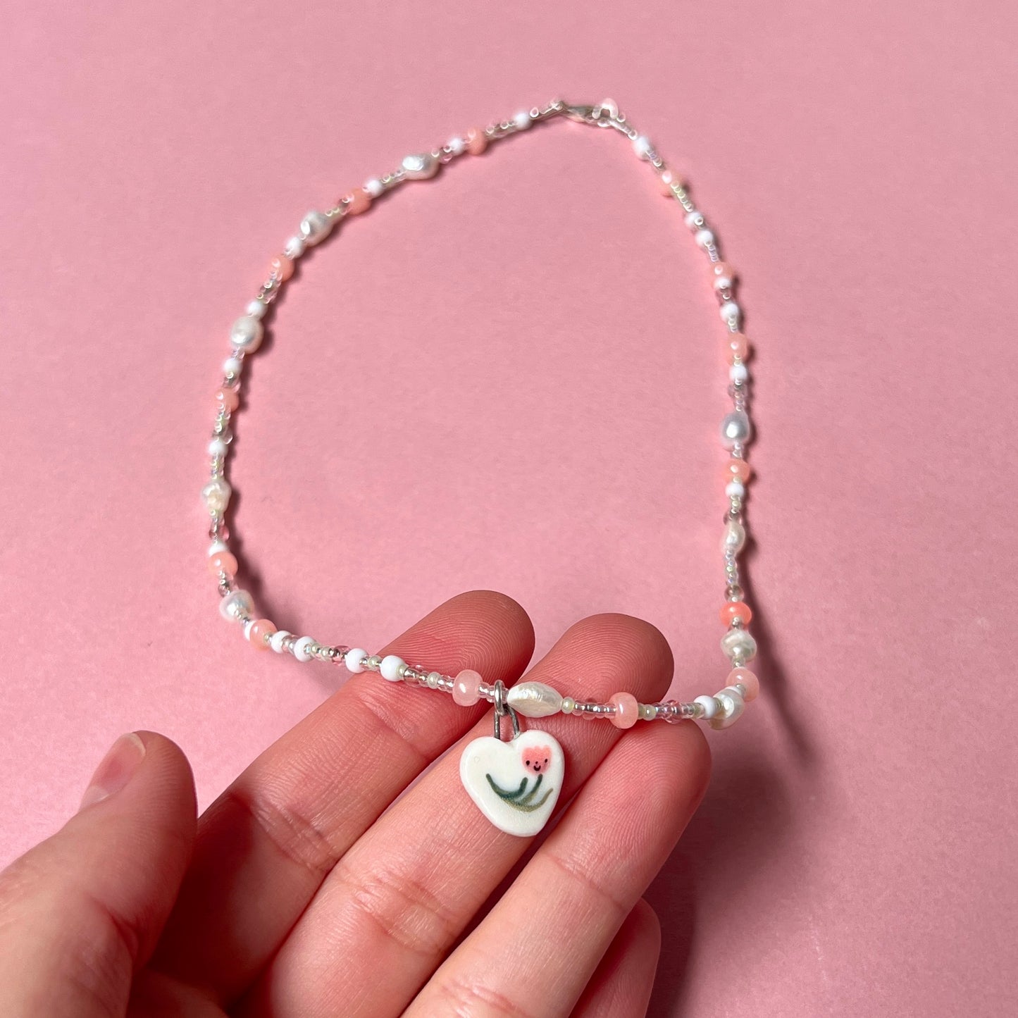Tulip Heart Necklace