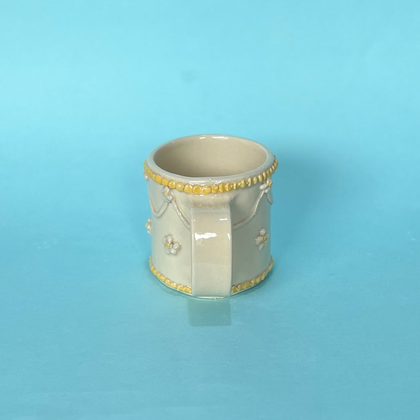 Yellow Daisies Royal Icing Mug