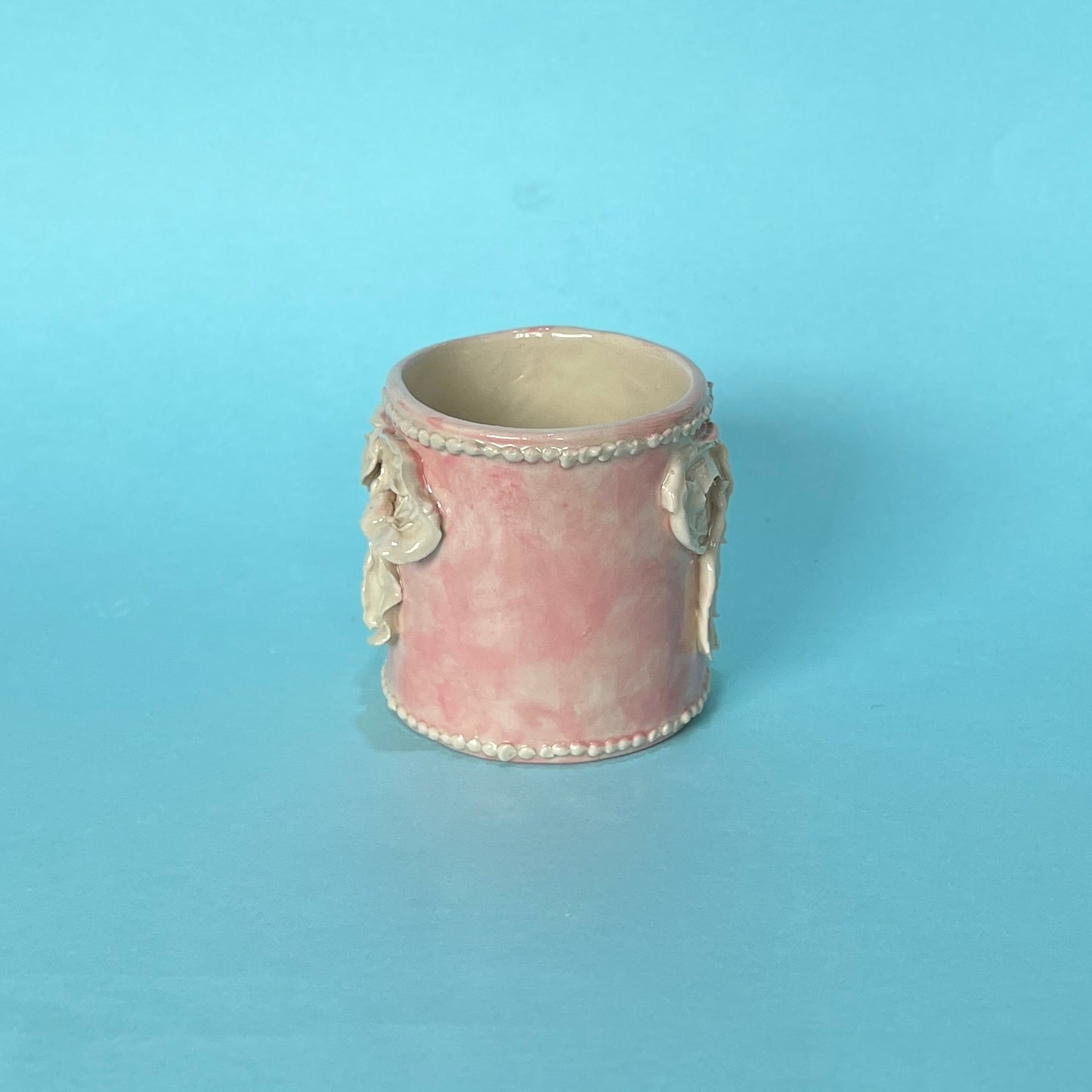 Pink Bow Royal Icing Mug