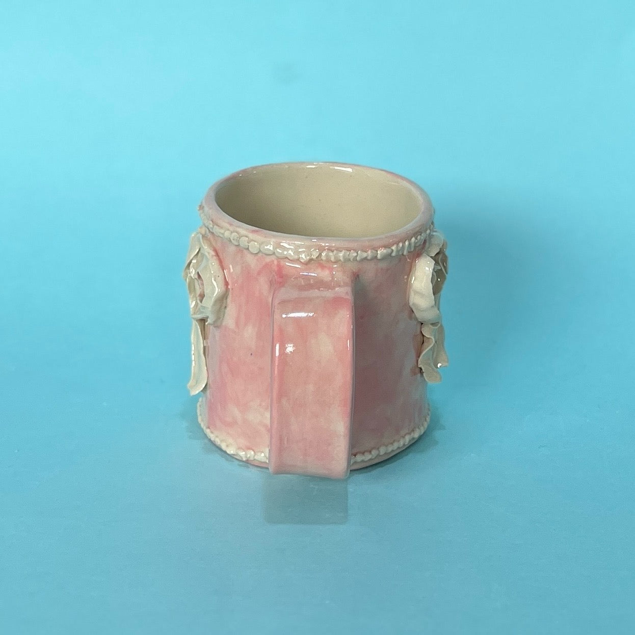 Pink Bow Royal Icing Mug