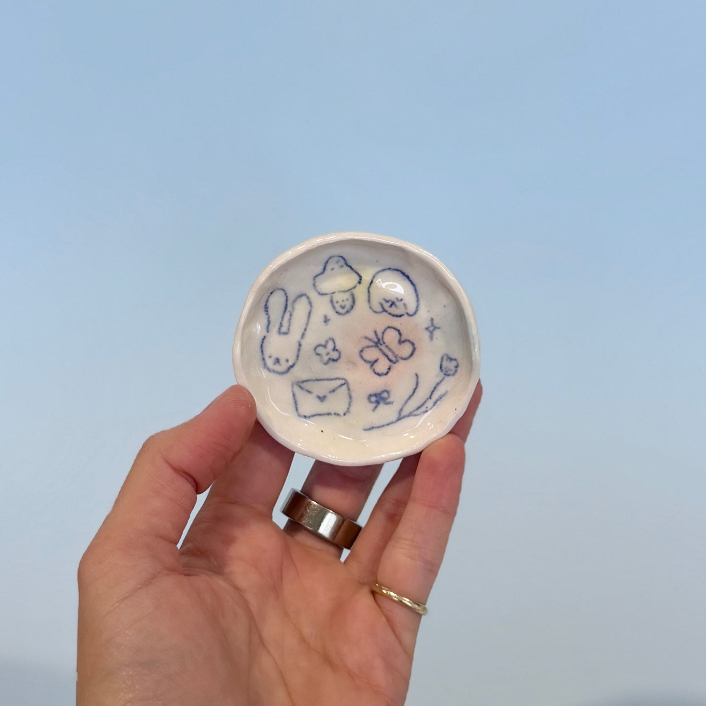 Bubblegum Scribble Trinket Dishes