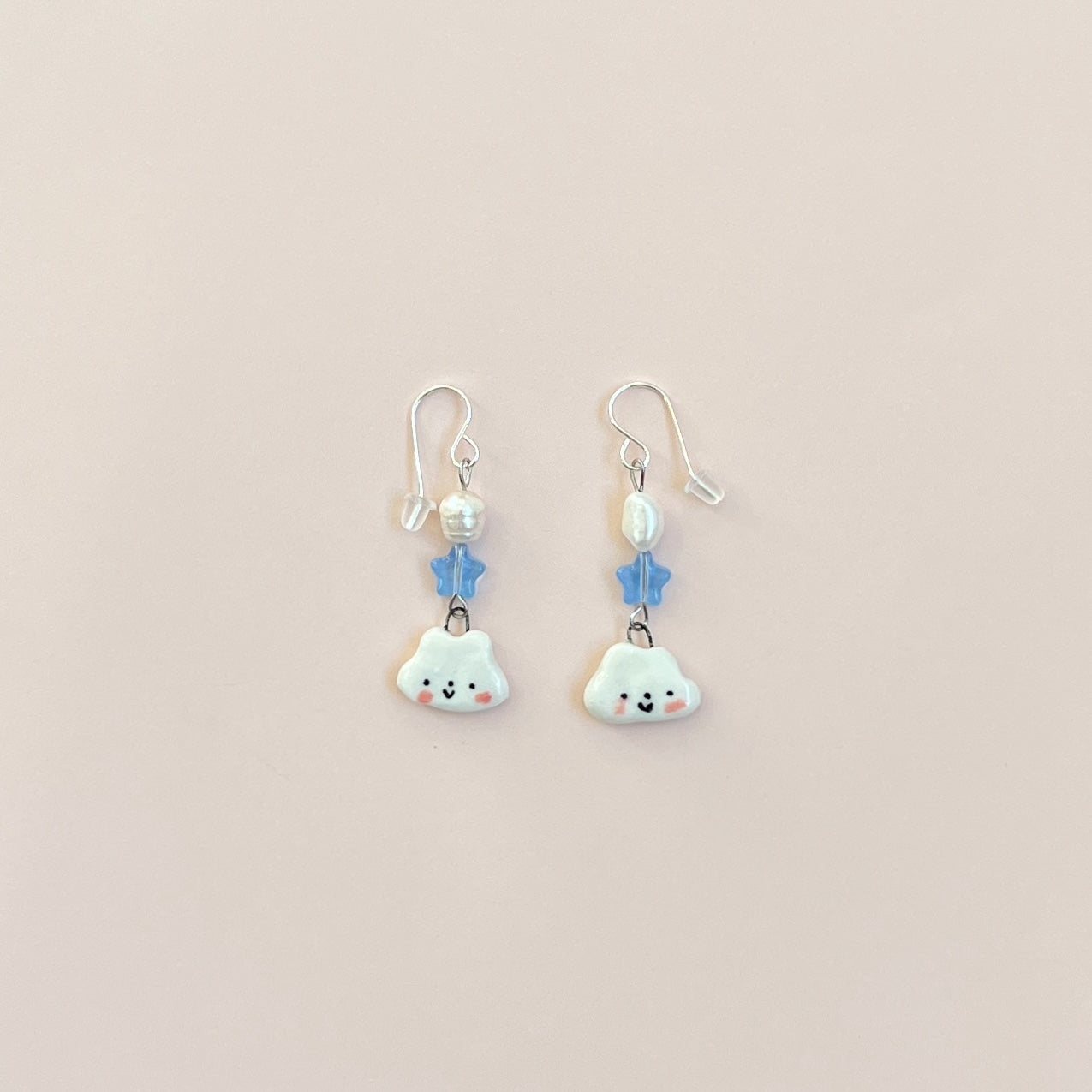 Cloudy Star Earrings