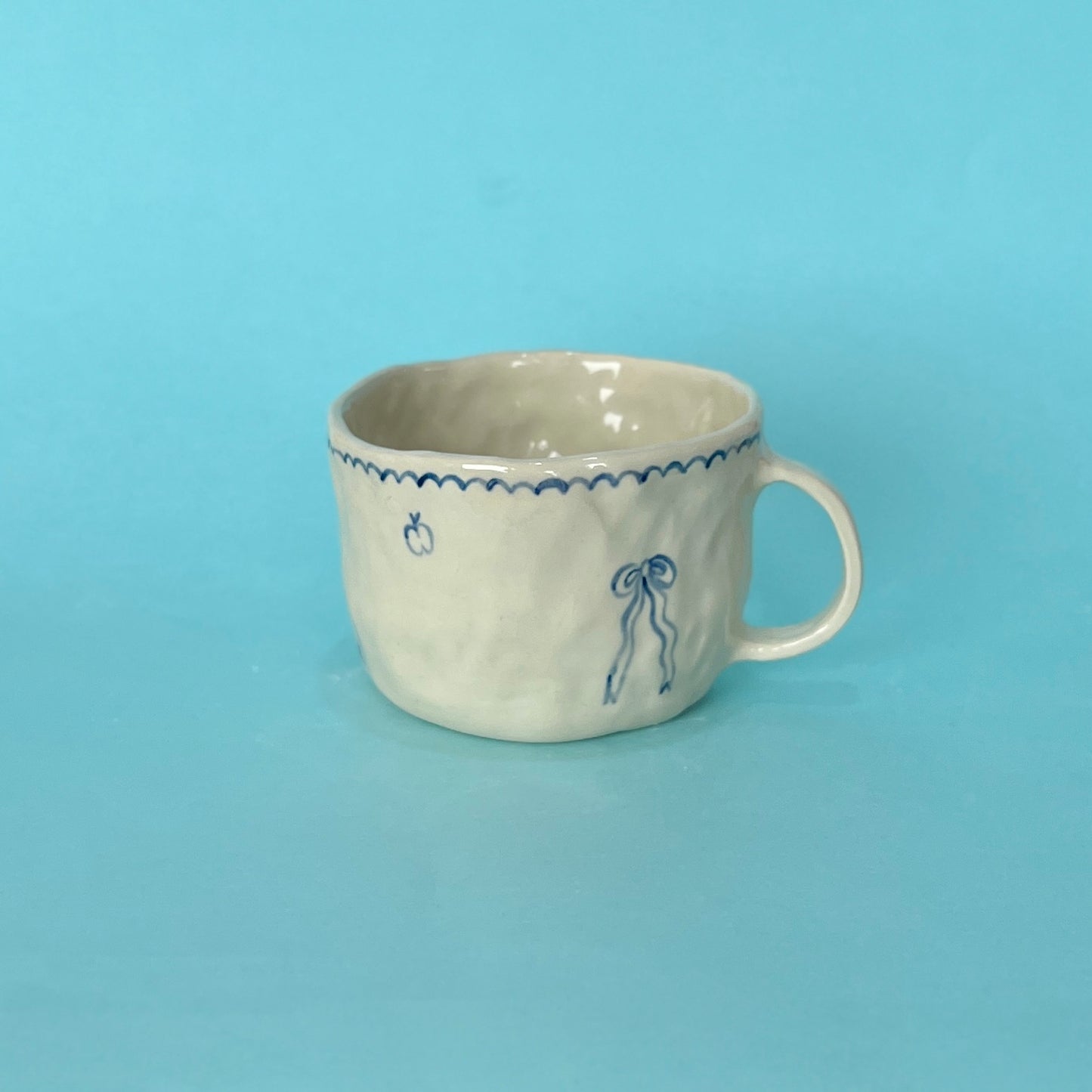 "SLAY" Navy and White Traditional Mug