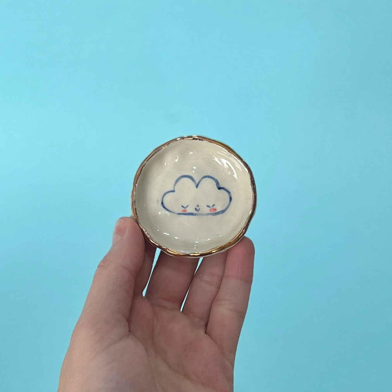 Cloud with Blush Trinket Dish