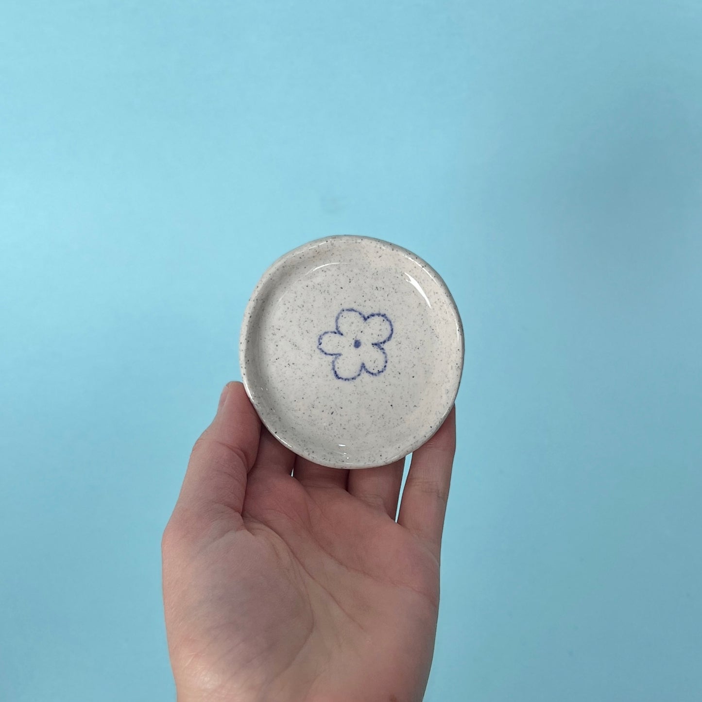 Scribble Flower Trinket Dish