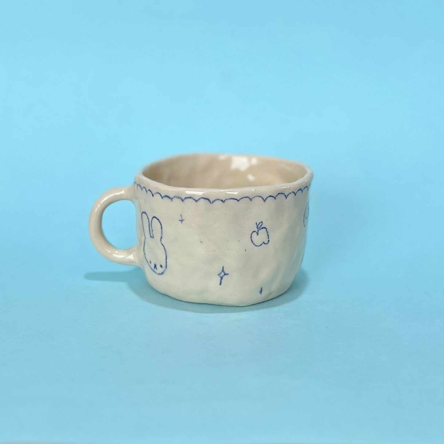 Blue Scribble Mug 1