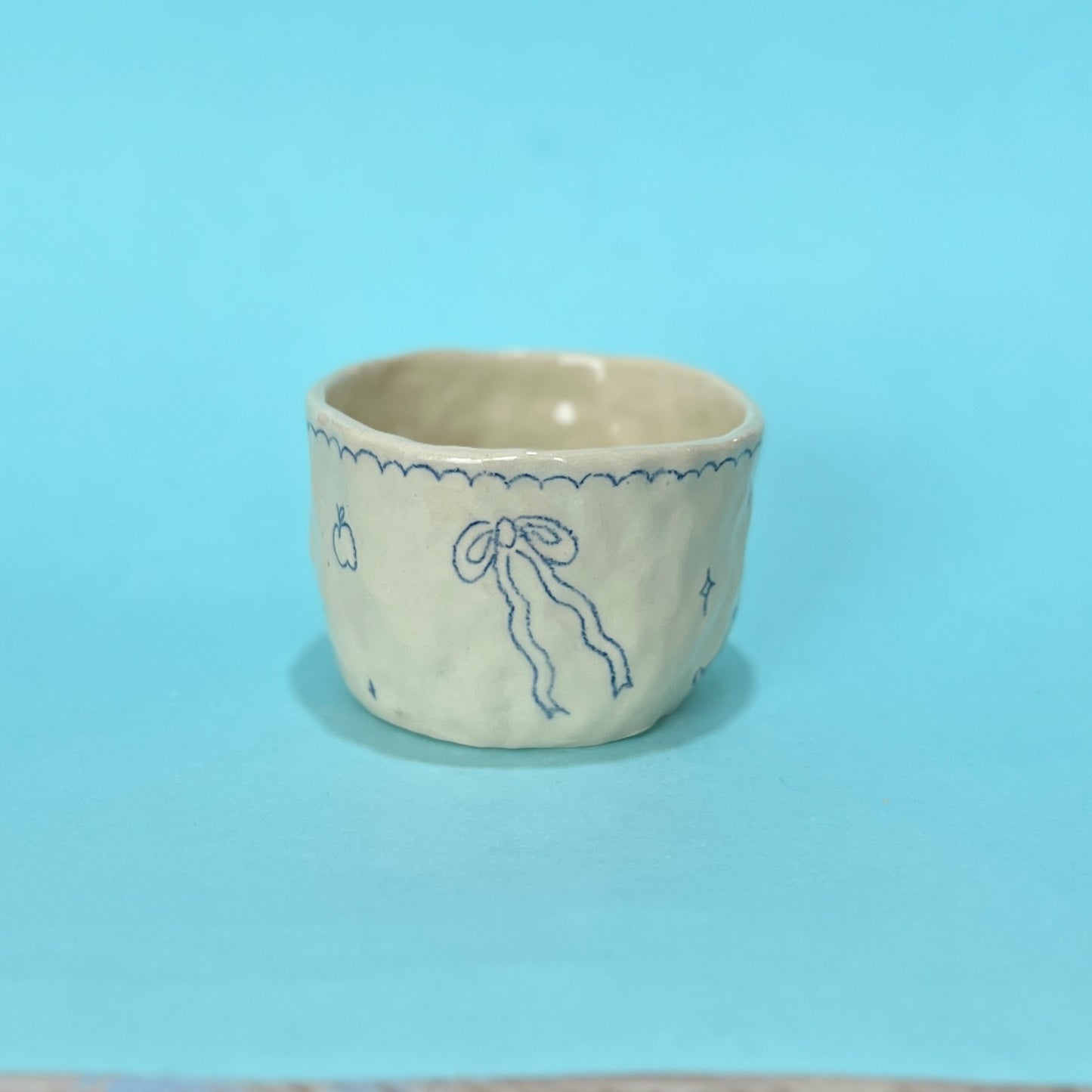 Blue Scribble Mug 1