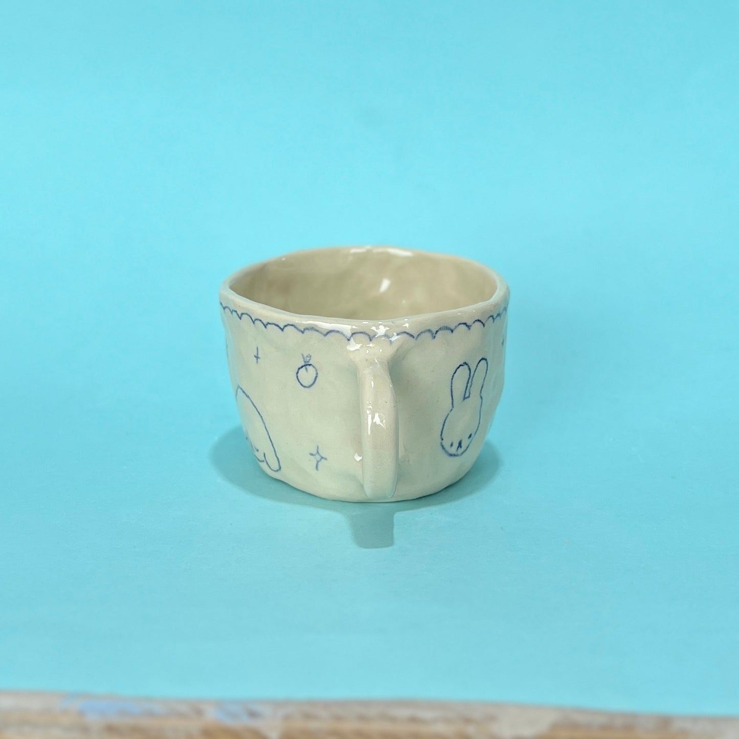 Blue Scribble Mug 1