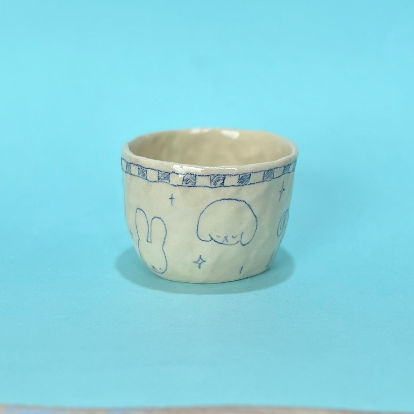 Blue Scribble Mug 2