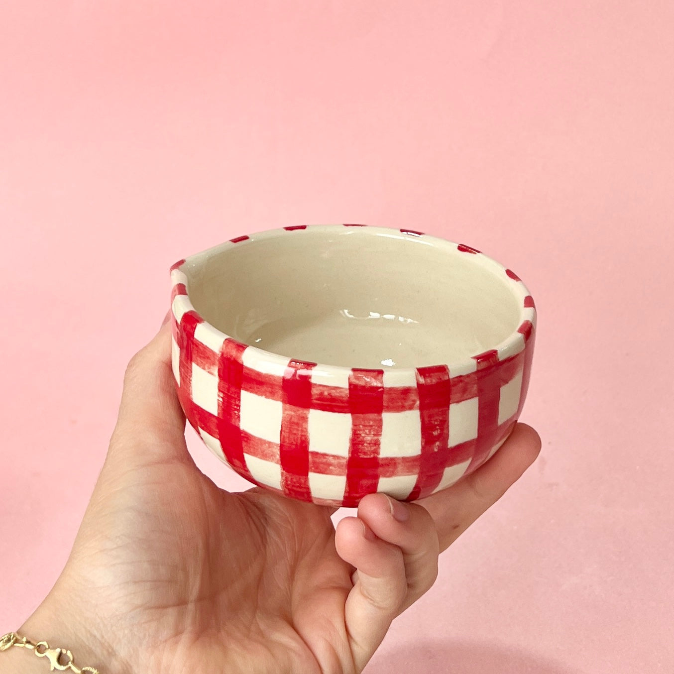 Red Gingham Matcha Set