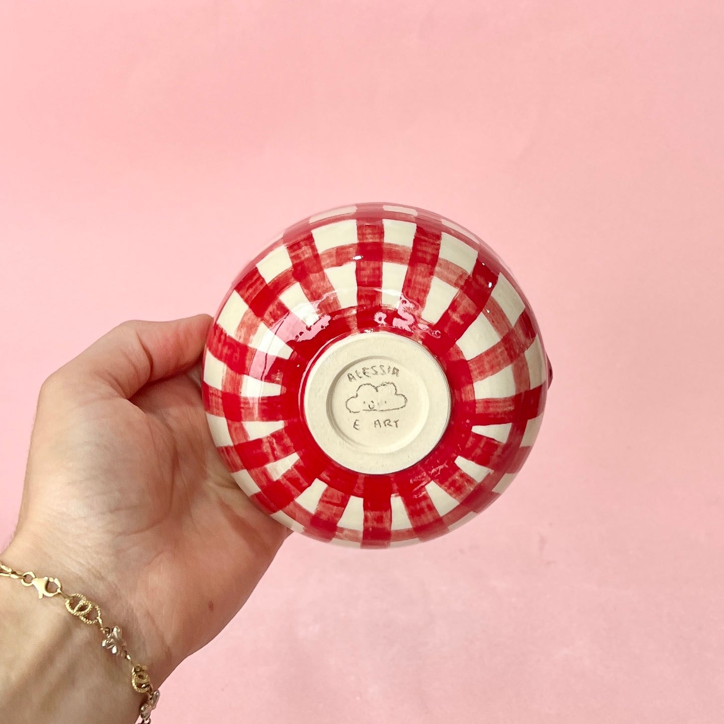 Red Gingham Matcha Set