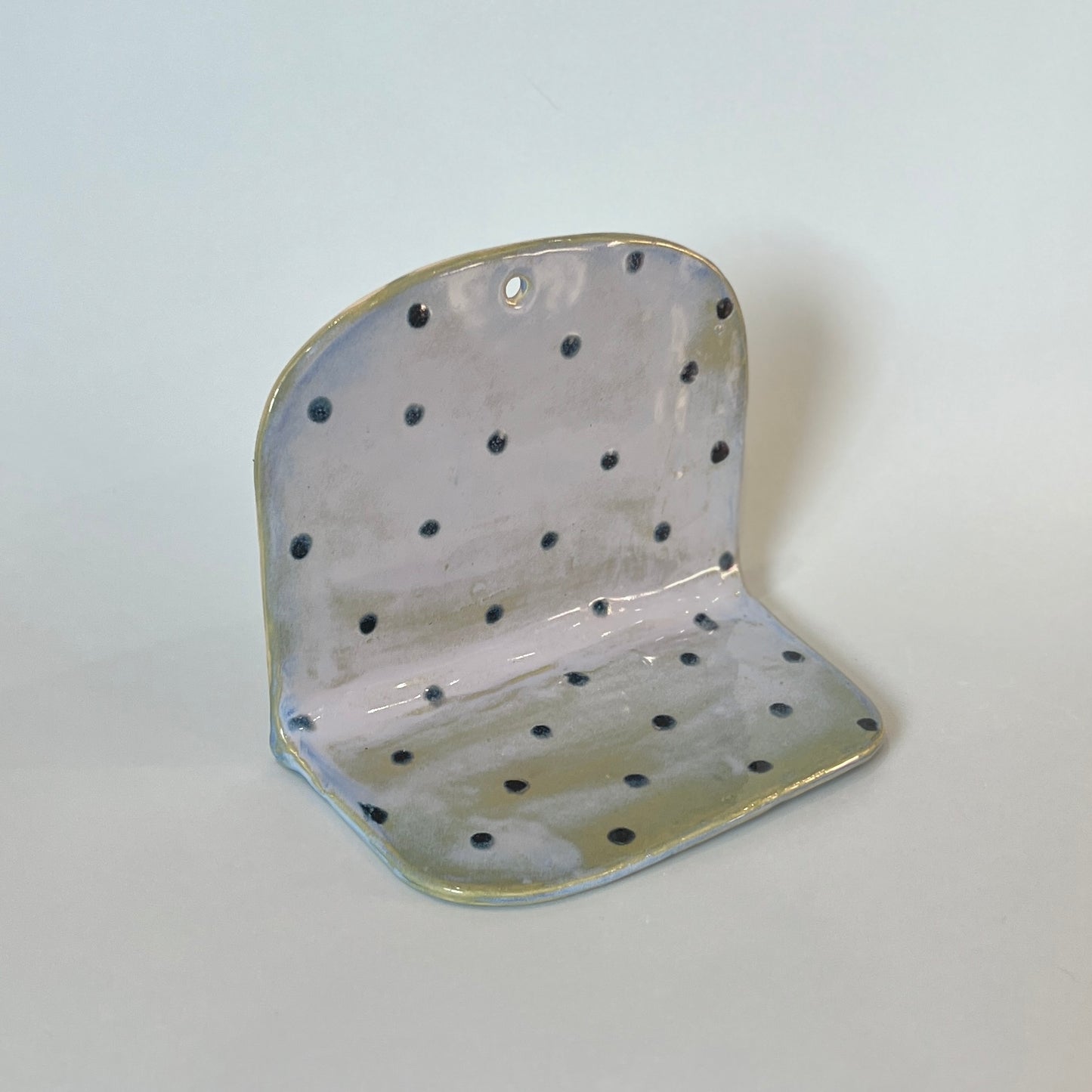 Blue Spotty Wall Shelf