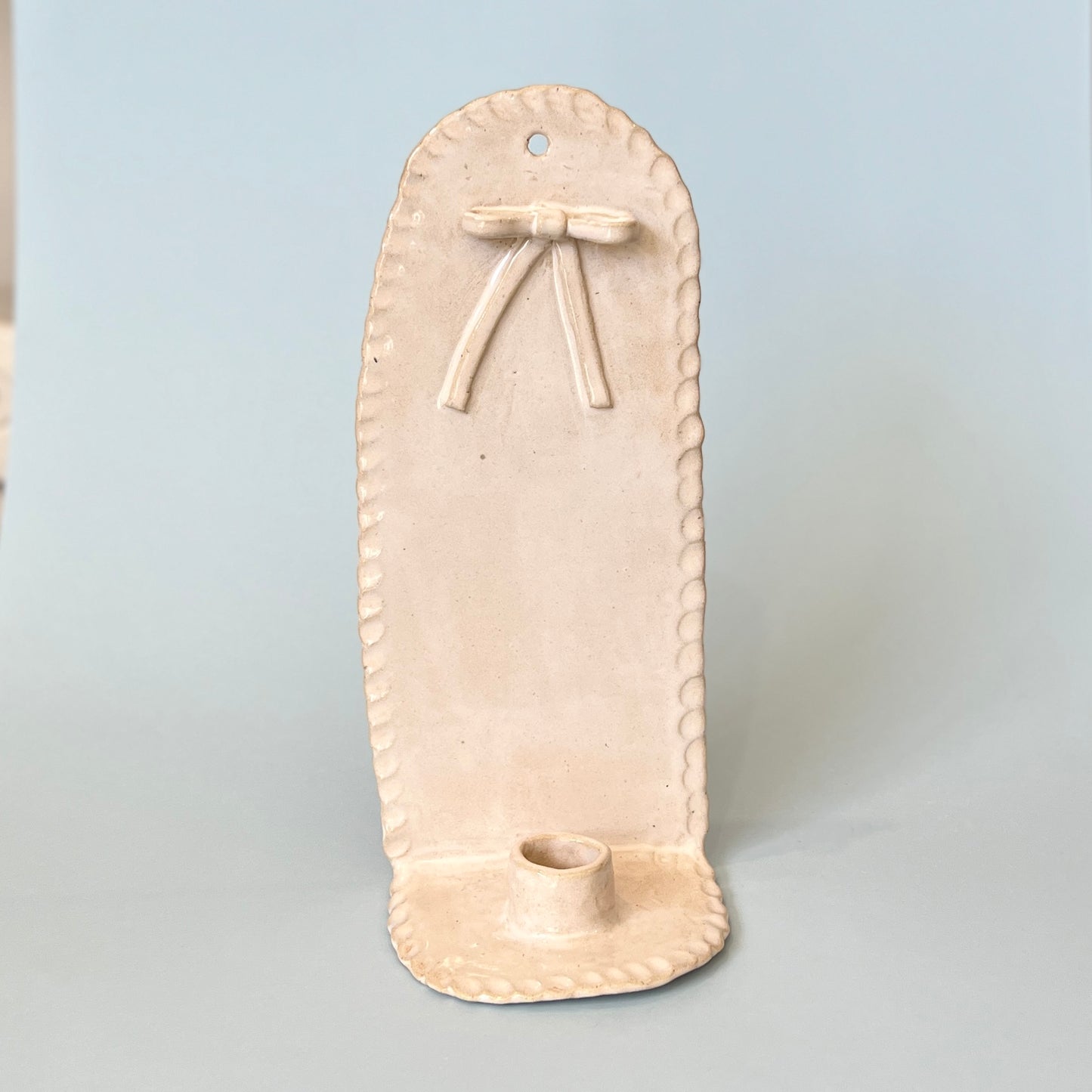 Pink Bow Candle Sconce