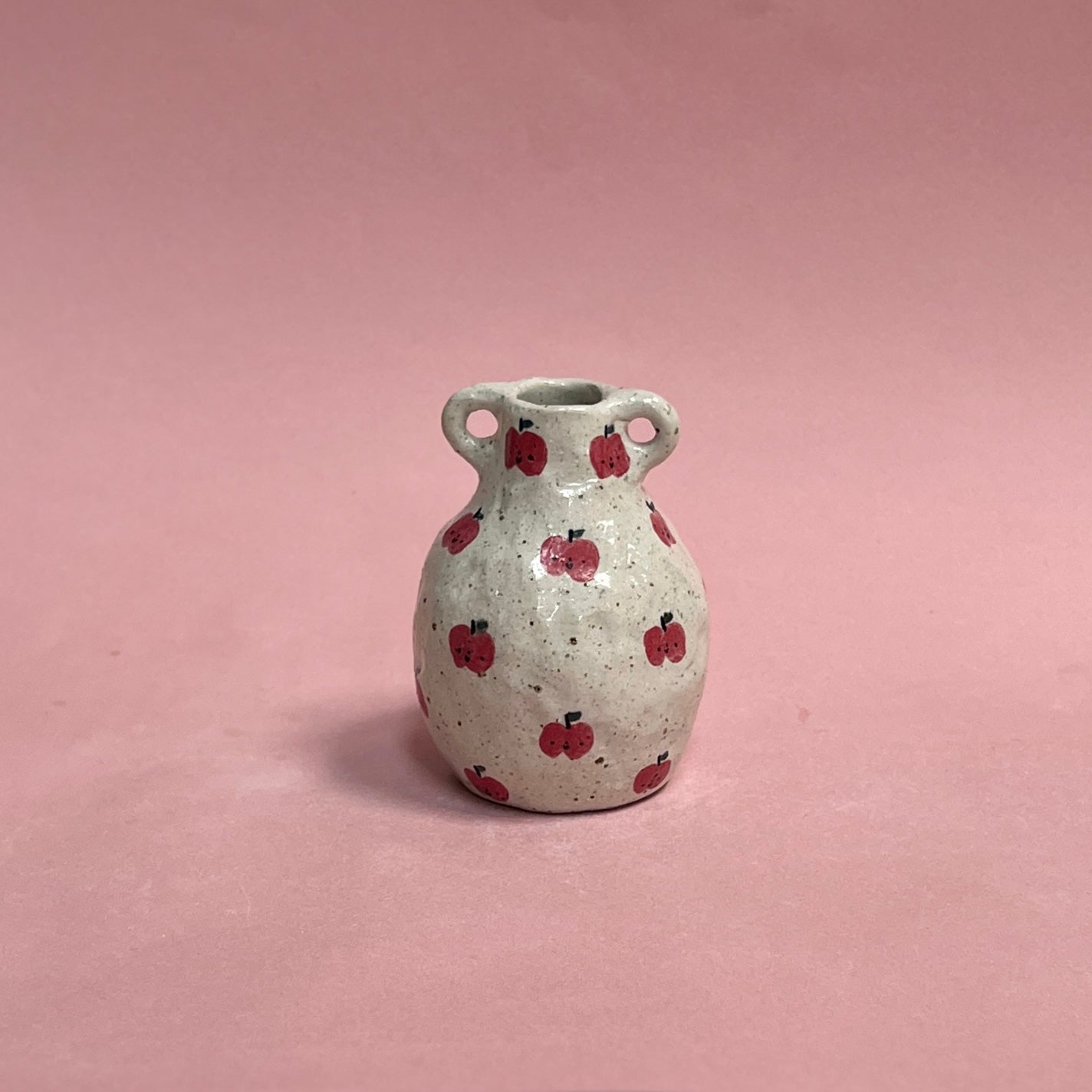 Apple Speckly Bud Vase